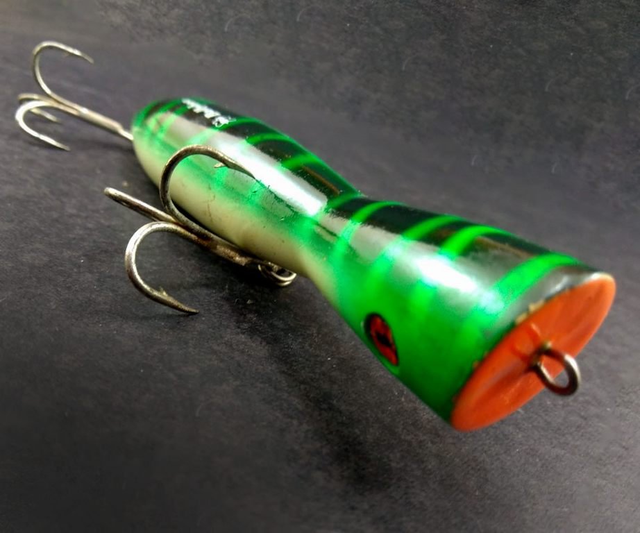 Isca Ballyhoo Popper Borboleta Verde Familia Muda