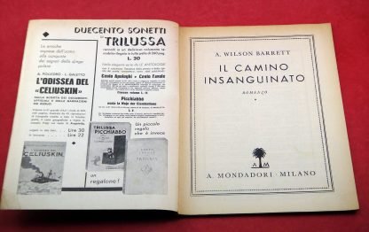A. Wilson Barrett, Camino Insaguinato - Coleção Giallo Itália 1937