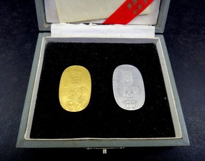 Raras Moedas Japonesas Kobans de ouro 24k /prata 999 Antigas