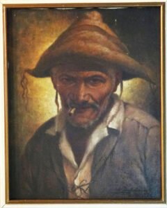 José Quirino, quadro "Sertanejo", óleo s/ tela