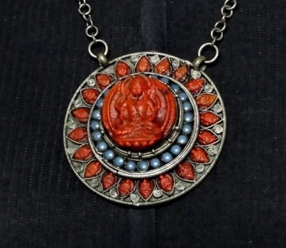 Mágico Pingente e anel, prata de lei, deus Shiva, Feito No Nepal