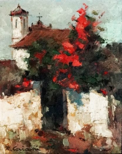 Romeu Caiani, Igreja, pintura a óleo