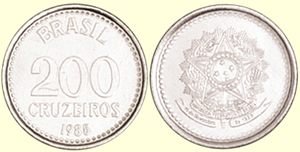 Moeda de 200 Cruzeiros, MBC, 1985 a 1987