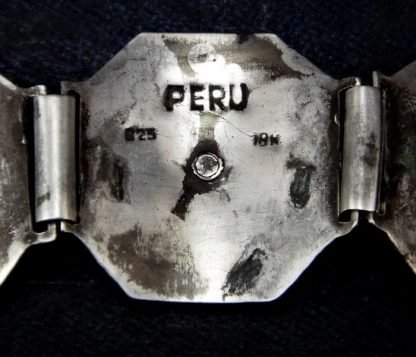 Bracelete Peruano ouro 18K e prata 925