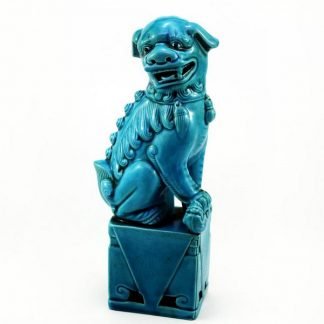 Cão de Fó em porcelana chinesa azul