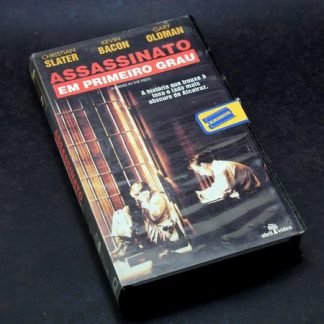 Assassinato em Primeiro Grau, VHS original, Christian Slater, Kevin Bacon, Gary Oldman