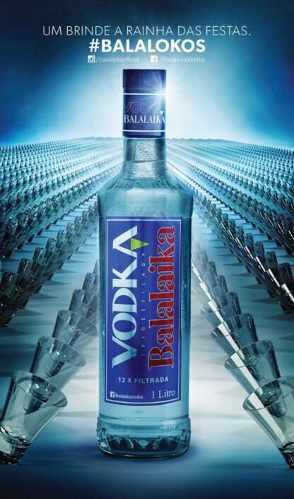 Garrafa Vodka Balalaika 1L vazia Abajur familiamuda.com.br 6