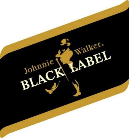 Garrafa Black Label Johnnie Walker 12 anos 1L vazia Abajur familiamuda.com.br 2