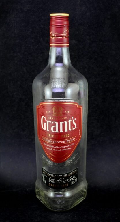 Garrafa Whisky Grant’s 1L vazia Abajur familiamuda.com.br 3