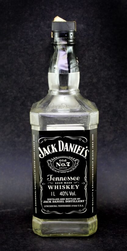 Garrafa Whisky Jack Daniels 1L vazia Abajur familiamuda.com.br 3