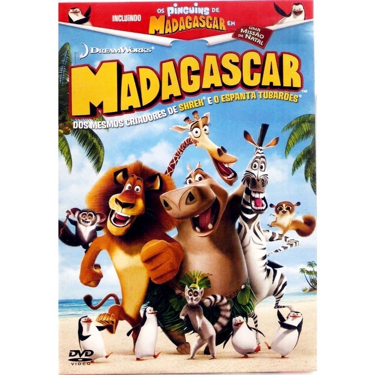DVD Madagascar (Dreamworks) - Familia Muda