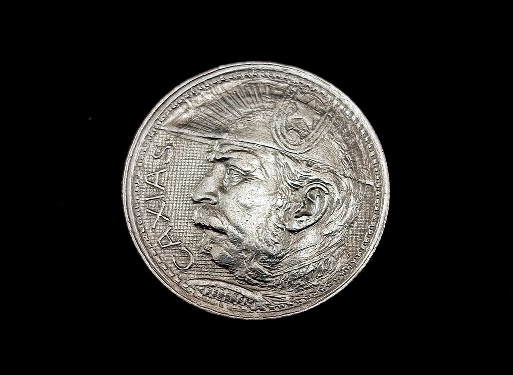 Brasil – Moeda De Prata 2000 Reis 1935 Caxias MBC - Familia Muda